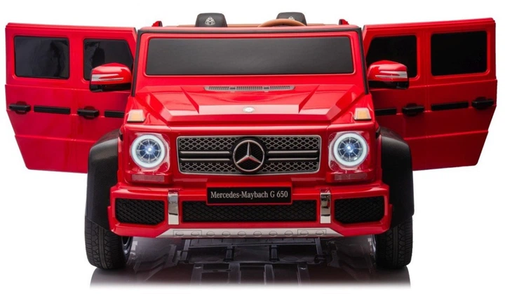 Samochód elektryczny dla dzieci Mercedes Benz Maybach G650 Strong 2-osobowy Czerwony (5903864984330) - obraz 3