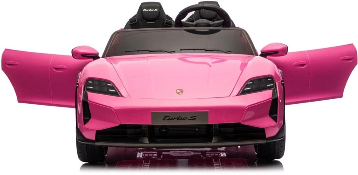 Samochód elektryczny dla dzieci Porsche Taycan Turbo S 2-osobowy Różowy (5903864988253) - obraz 3