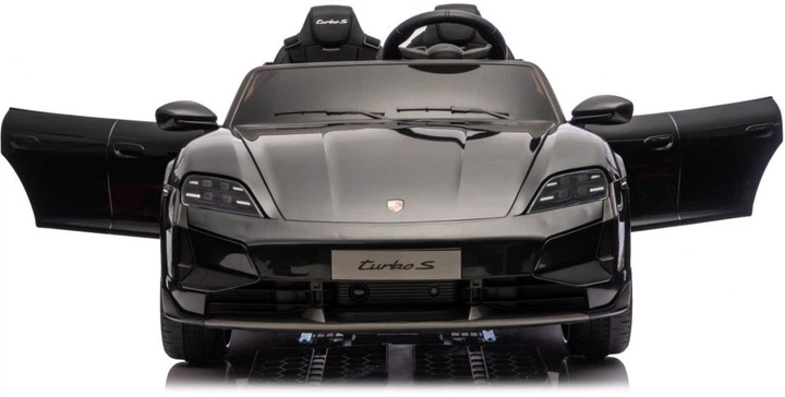 Samochód elektryczny dla dzieci Porsche Taycan Turbo S 2-osobowy Czarny (5903864988291) - obraz 3