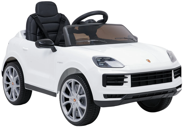 Samochód elektryczny dla dzieci Porsche Cayenne 1-osobowy Biały (5903864988321) - obraz 3