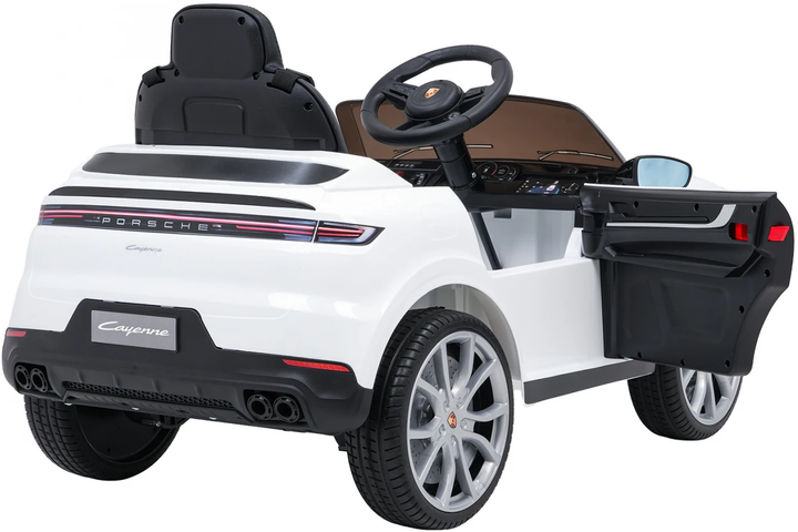 Samochód elektryczny dla dzieci Porsche Cayenne 1-osobowy Biały (5903864988321) - obraz 5