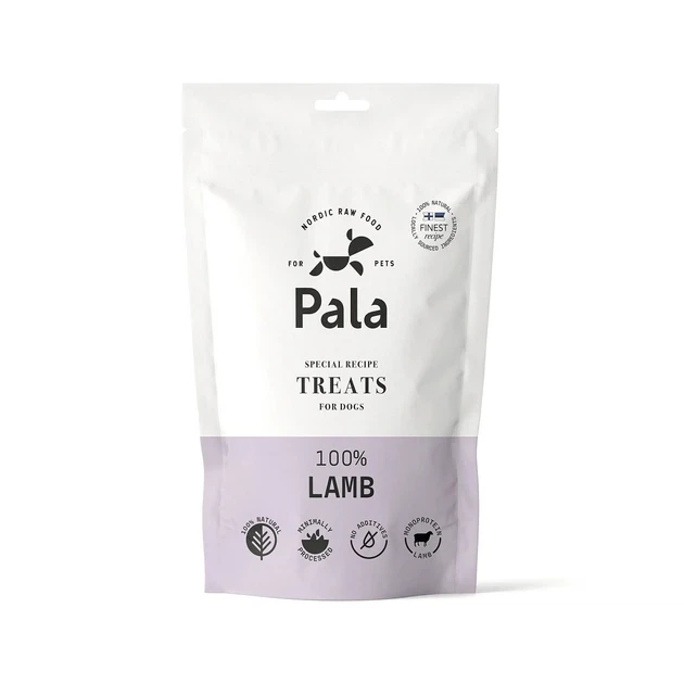 Ласощі для собак Pala Treats 100% Ягня, 100 г — гіпоалергенне джерело білка та підтримка м’язів і імунітету - Фото 1 Ласощі для собак Pala Treats 100% Ягня, 100 г — гіпоалергенне джерело білка та підтримка м’язів і імунітету - зображення 1