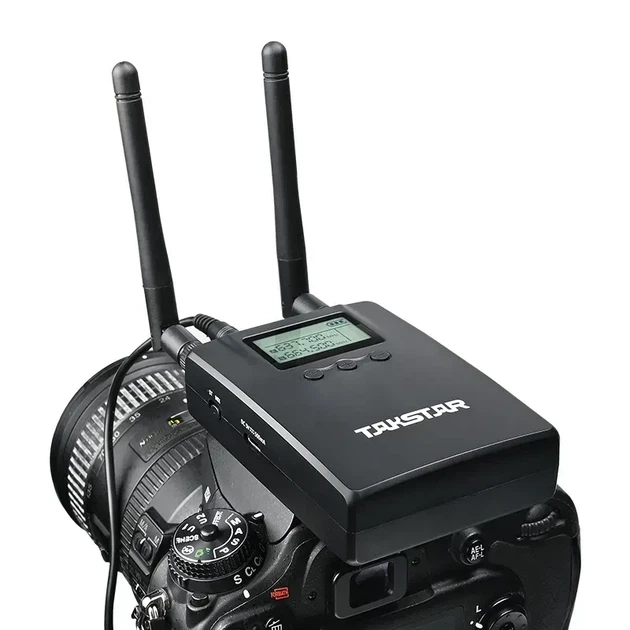 Takstar SGC-200W Dual-Channel — беспроводная накамерная микрофонная система с двумя источниками звука одновременно - Фото 4 Takstar SGC-200W Dual-Channel — беспроводная накамерная микрофонная система с двумя источниками звука одновременно - изображение 4