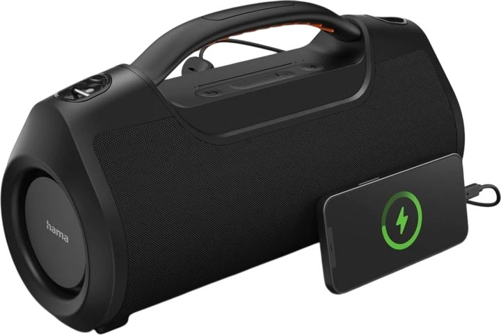 Przenośny głośnik Hama SoundBarrel 2.0 Black (4047443515933) - obraz 2