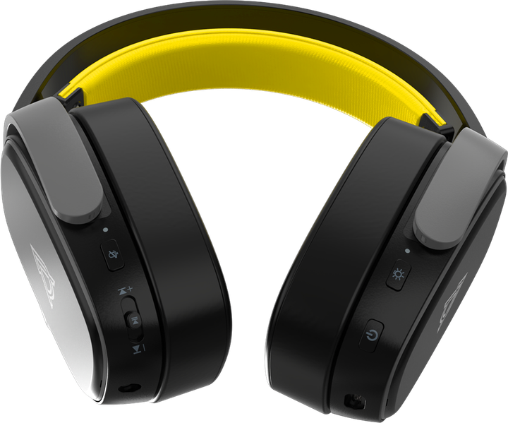 Бездротові ігрові навушники Ajazz AHM09 MAX Black Gray Yellow (AHM09-MAX-BGY) - Фото 5 Бездротові ігрові навушники Ajazz AHM09 MAX Black Gray Yellow (AHM09-MAX-BGY) - зображення 5
