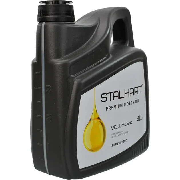 Олива моторна Stalhart Velum 10W-40 (4л.) - Фото 2 Олива моторна Stalhart Velum 10W-40 (4л.) - зображення 2