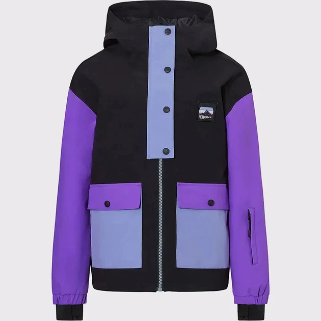 Куртка дитяча Rehall Stussy Junior 2026 140 Чорний-Фіолетовий - зображення 5