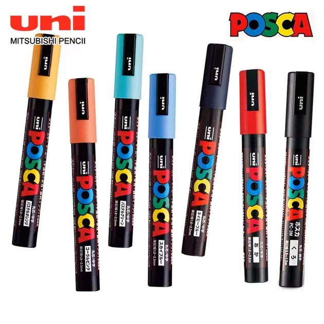 Маркери POSCA PC-3M, 0.9–1.3 мм — набір 16 кольорів - Фото 2 Маркери POSCA PC-3M, 0.9–1.3 мм — набір 16 кольорів - зображення 2