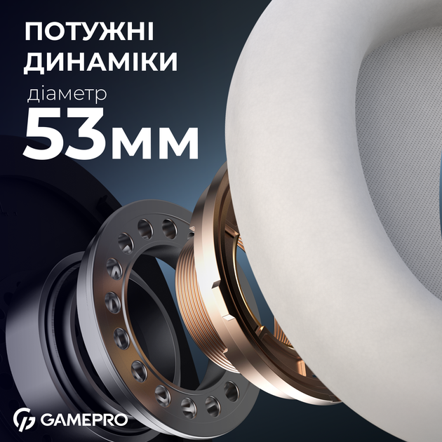 Наушники GamePro Asgard Freya Pro Wireless 7.1 (HSW201WB) 4-Mode - Фото 4 Наушники GamePro Asgard Freya Pro Wireless 7.1 (HSW201WB) 4-Mode - изображение 4
