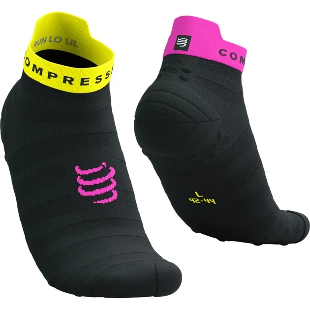 Профессиональные носки для триатлона Compressport Pro Racing Socks V4.0 Ultralight Run Low Black/safe yellow/neo pink XL (100038033) - Фото 1 Профессиональные носки для триатлона Compressport Pro Racing Socks V4.0 Ultralight Run Low Black/safe yellow/neo pink XL (100038033) - изображение 1