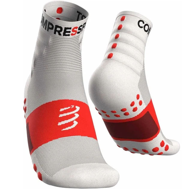 Шкарпетки компресійні високі Compressport Training Socks 2-Pack white M (100005647) - зображення 2
