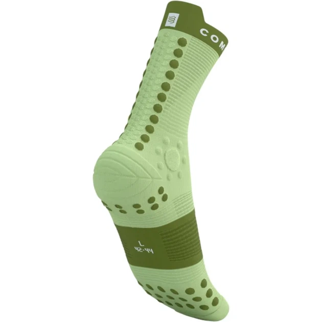 Носки компрессионные высокие Compressport Pro Racing Socks V4.0 Trail Shadow lime/woodbine L (100080775) - изображение 3