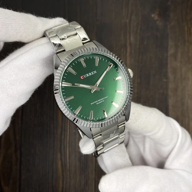 Наручний годинник Curren 8425 Silver-Green - изображение 5