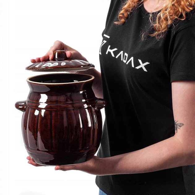 Beczka kamionkowa Kadax Helios z pokrywką 3.7 l (5903699479957) - obraz 2