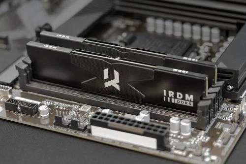 Пам'ять 16Gb x 2 (32Gb Kit) DDR5, 6400 MHz, Goodram IRDM, Black, 32-38-38-78, 1.35V, з радіатором (IR-6400D564L32S/32GDC) - изображение 2