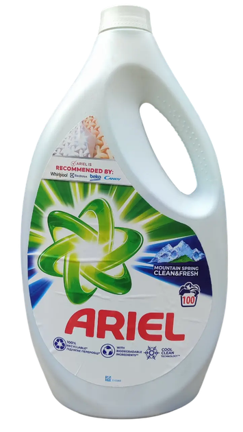 Гель для стирки Ariel Mountain Spring 5 л - Фото 1 Гель для стирки Ariel Mountain Spring 5 л - изображение 1