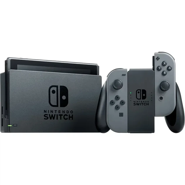 Консоль Nintendo Switch Console (Extended Battery Ver) Grey US/JP - Фото 4 Консоль Nintendo Switch Console (Extended Battery Ver) Grey US/JP - зображення 4