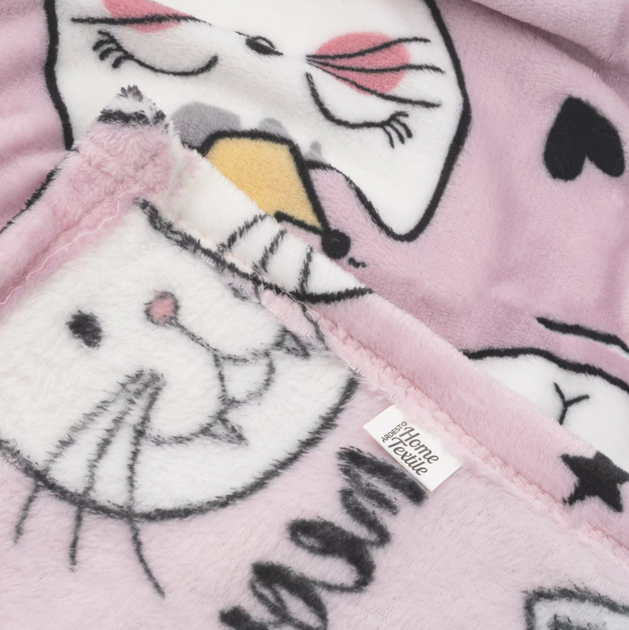 Плед 160х200 см Ardesto Flannel, котики ART0132PB - изображение 4