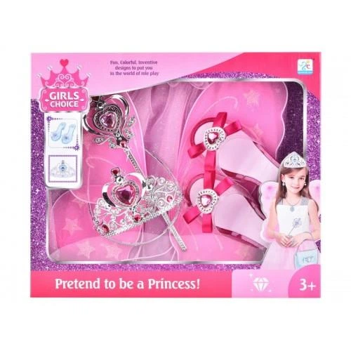 Детский набор украшений для принцессы Girls Choice Pretend to be a Princess с крыльями и короной - Фото 1 Детский набор украшений для принцессы Girls Choice Pretend to be a Princess с крыльями и короной - изображение 1