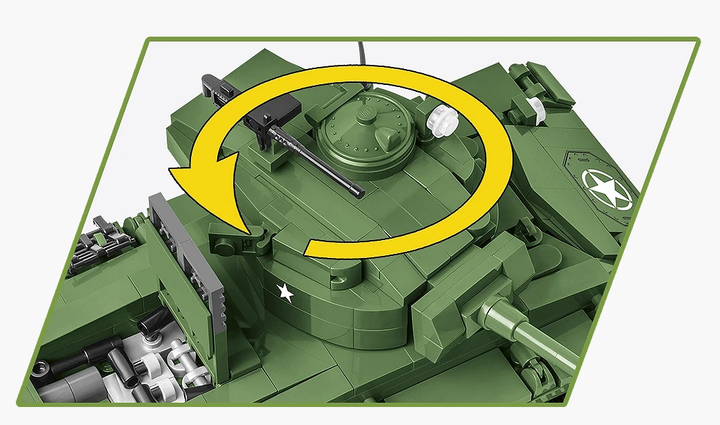 Конструктор COBI-2543 Американский танк M24 Chaffee 1:35 (590 деталей) - изображение 5