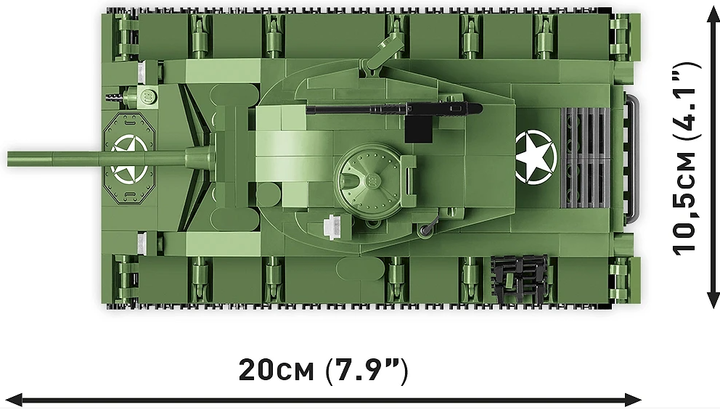 Конструктор COBI-2543 Американский танк M24 Chaffee 1:35 (590 деталей) - изображение 8