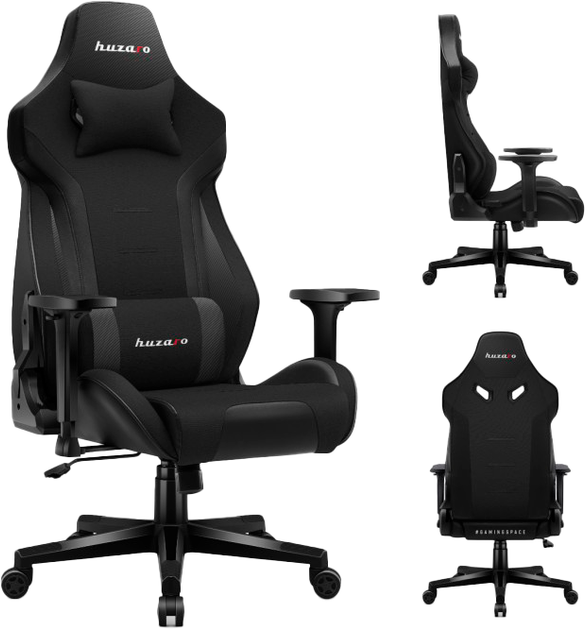 Ігрове крісло Huzaro Force 7.6 Black (5903796014150) - зображення 7