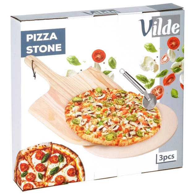 Камінь для випікання піци Orion 279072 з лопатою та ножем 3 елементи (5907610289083) - зображення 4