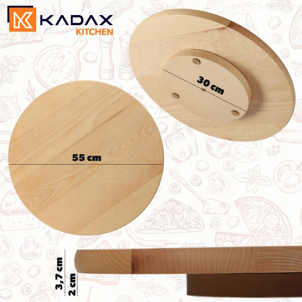 Deska Kadax obrotowa okrągła 55 cm (5903699481240) - obraz 2