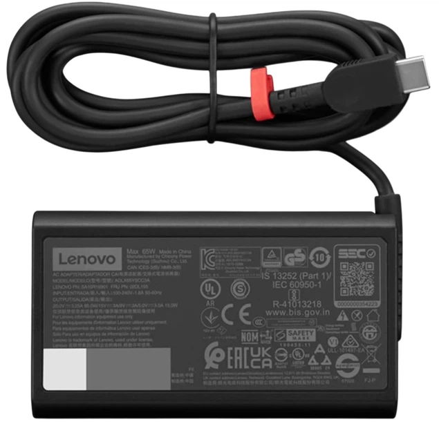 Блок живлення Lenovo ThinkPad 65 W Slim AC USB-C (GX20Z46255) - зображення 2