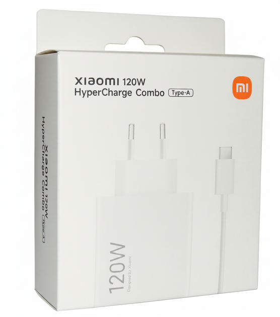 Сетевое зарядное устройство Xiaomi 120W / 6A USB быстрая зарядка Mi Turbo Charge и QC4.0 + кабель Type-C White - изображение 4
