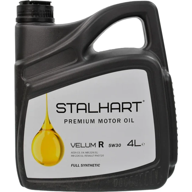Олива моторна Stalhart Velum R 5W-30 (4л.) - Фото 1 Олива моторна Stalhart Velum R 5W-30 (4л.) - зображення 1