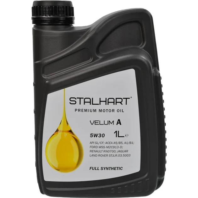 Олива моторна Stalhart Velum A 5W-30 (1л.) - Фото 1 Олива моторна Stalhart Velum A 5W-30 (1л.) - зображення 1