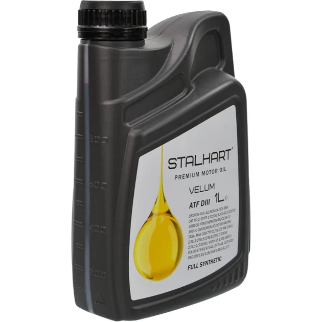 Олива трансмісійна Stalhart Velum ATF DIII (1л.) - Фото 2 Олива трансмісійна Stalhart Velum ATF DIII (1л.) - зображення 2