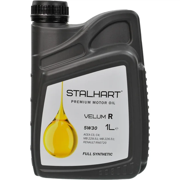 Олива моторна Stalhart Velum R 5W-30 (1л.) - Фото 1 Олива моторна Stalhart Velum R 5W-30 (1л.) - зображення 1