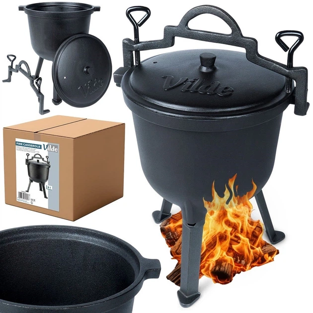 Чавунний казанок Orion 199051 CAST LINE на ніжках з кришкою 8 л (5904316471897) - зображення 8