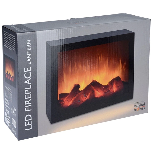 Електричний камін LED Home & Styling Collection 568150 29 x 23 см Чорний (8719987179693) - зображення 3