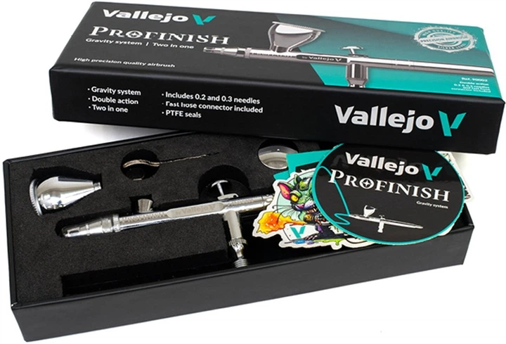  Універсальний аерограф Vallejo Profinish (8429551900027) - зображення 2