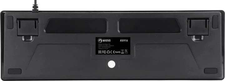 Клавиатура проводная механическая Marvo KG916 Multi-LED подсветка Mechanical Blue Switch USB Black - изображение 4