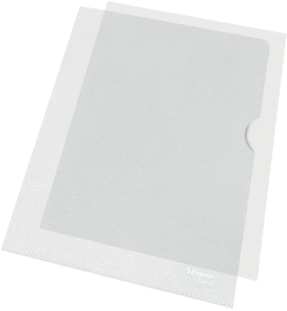 Zestaw teczek narożnych Esselte Polypropylene (PP) A5 100 szt Przezroczyste 54850 (5701216548502) - obraz 2