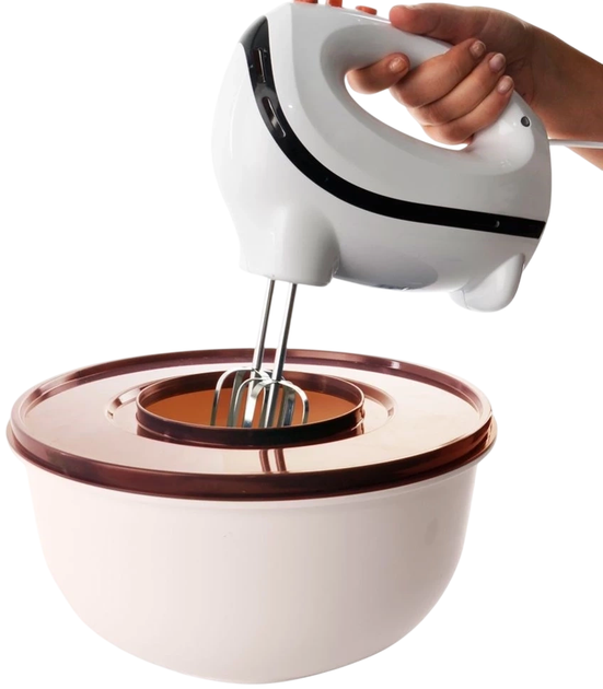 Miska do miksowania Orion z pokrywką Kremowa 27 cm 5 l (8590474906707) - obraz 5