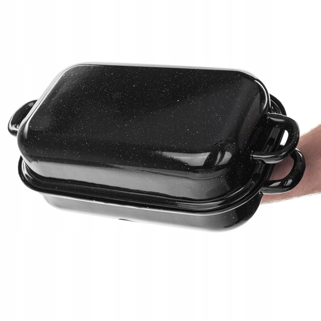 Форма для запікання Kadax емальована прямокутна з кришкою 5 л (5906638318515) - зображення 2