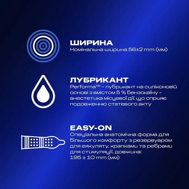 Презервативы Durex Dual Extase рельефные с анестетиком 12 шт. - изображение 2