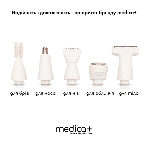 Электрический триммер 5 в 1 MEDICA+ G-Trimmer для ухода за телом - Фото 3 Электрический триммер 5 в 1 MEDICA+ G-Trimmer для ухода за телом - изображение 3