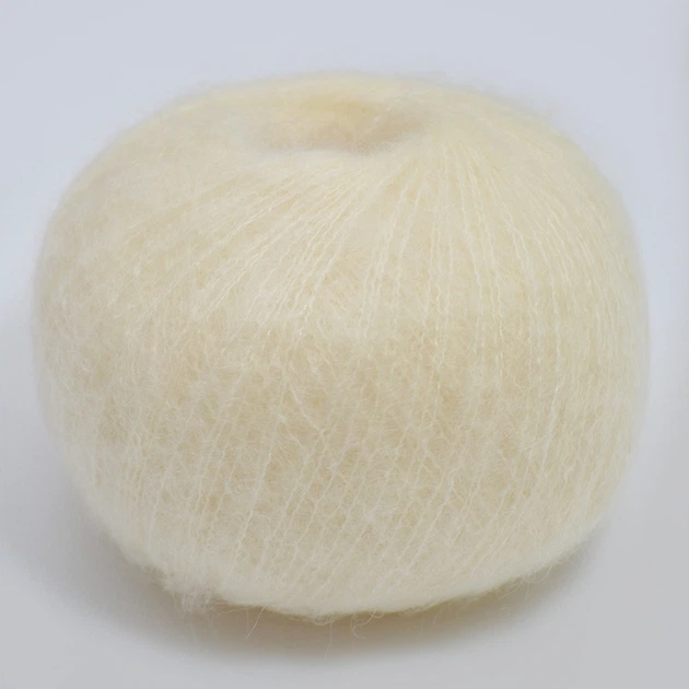 Gazzal Super Kid Mohair, Шампань №64408 − супер кид мохер, тонкая пряжа для ажурных изделий и паутинок, 25 г/237 м - изображение 2
