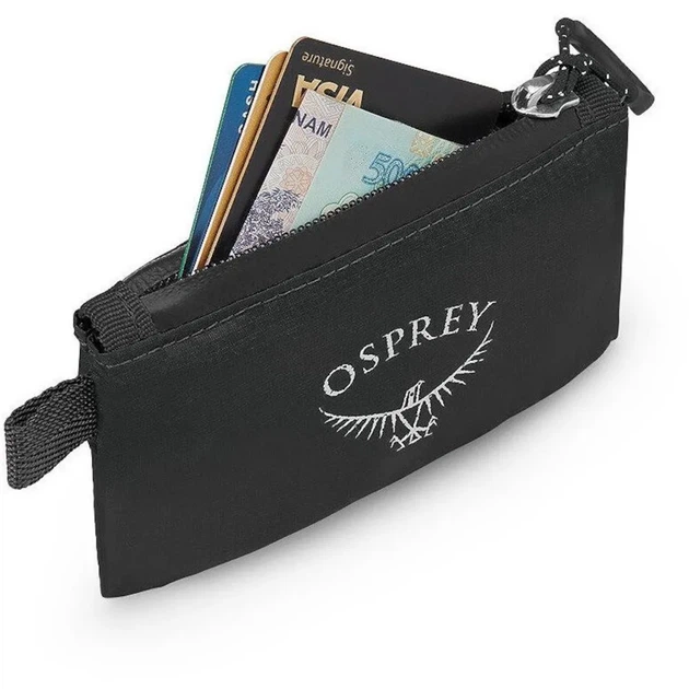 Кошелек поясной ультралегкий компактный на пояс для бега Osprey Ultralight Wallet black (100073869) - изображение 3
