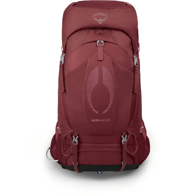 Рюкзак туристический Osprey Aura AG 50 Berry sorbet red XS/S (100069651) - изображение 2