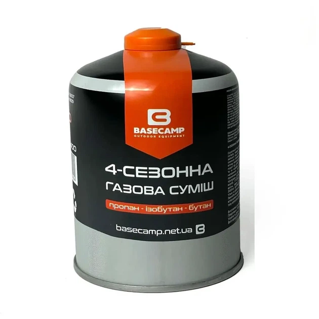 Газовий балон BaseCamp 450 г Black (100032645) - зображення 2