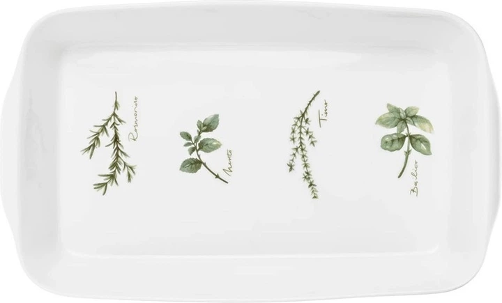 Форма для запікання La Porcellana Bianca Coltivia Біла 40 x 24 x 6 см (8018594650404) - зображення 2