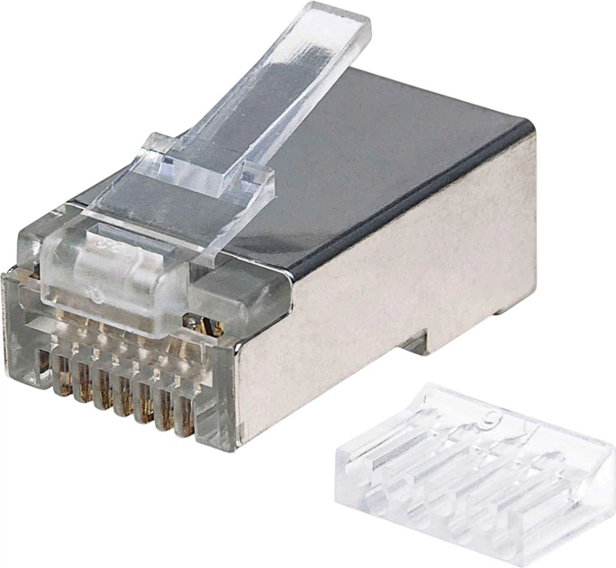 Złącze Intellinet 790543 Pro Line RJ-45 Cat 6 90 szt Grey (0766623790543) - obraz 2