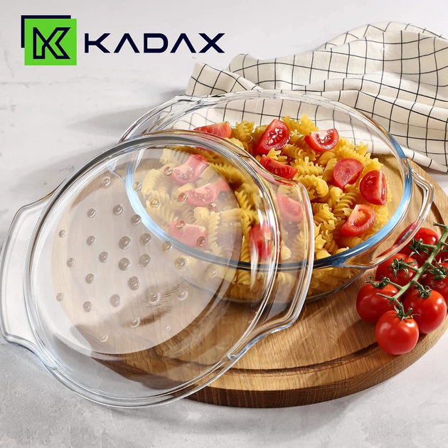 Naczynie do zapiekania Kadax szklane 2.4 l (5903699482971) - obraz 2